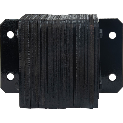 Laminated Dock Bumpers, Horizontal, Rubber, 12" W x 4" D x 10" H Duraquip Inc