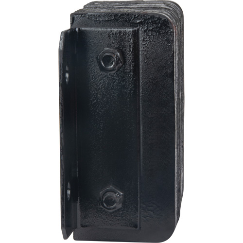 Laminated Dock Bumpers, Horizontal, Rubber, 12" W x 4" D x 10" H Duraquip Inc