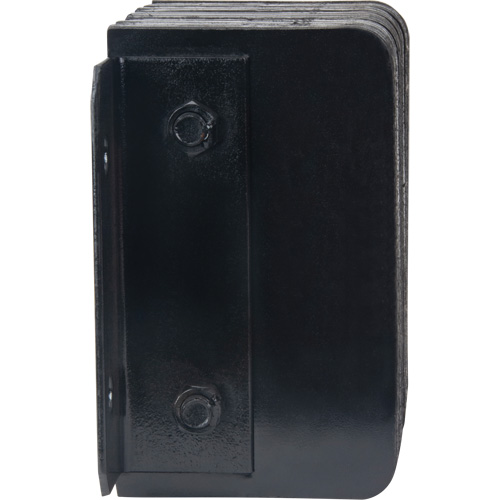 Laminated Dock Bumpers, Horizontal, Rubber, 12" W x 6" D x 10" H Duraquip Inc