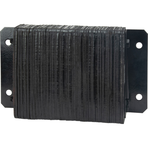 Laminated Dock Bumpers, Horizontal, Rubber, 18" W x 4" D x 12" H Duraquip Inc