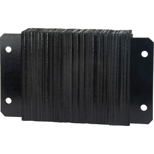Laminated Dock Bumpers, Horizontal, Rubber, 18" W x 4" D x 12" H Duraquip Inc