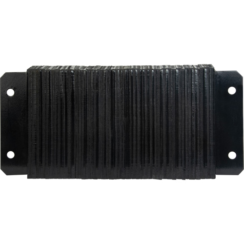 Laminated Dock Bumpers, Horizontal, Rubber, 24" W x 4" D x 12" H Duraquip Inc
