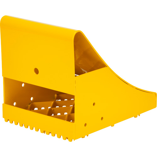 Ice Chocks, Steel, Yellow, 8-1/16" W x 10-5/8" D x 8-13/16" H Duraquip Inc