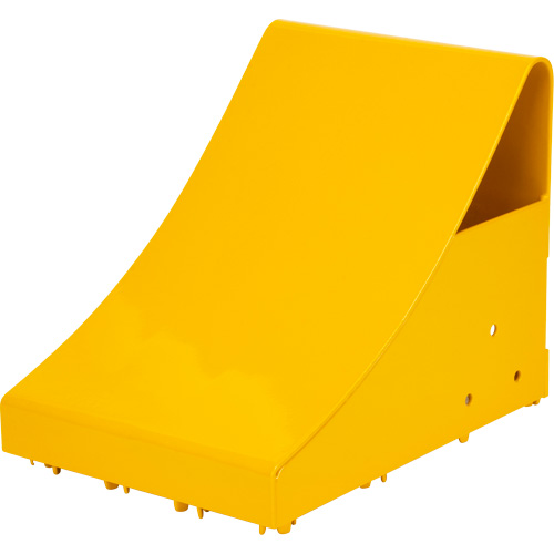 Ice Chocks, Steel, Yellow, 8-1/16" W x 10-5/8" D x 8-13/16" H Duraquip Inc