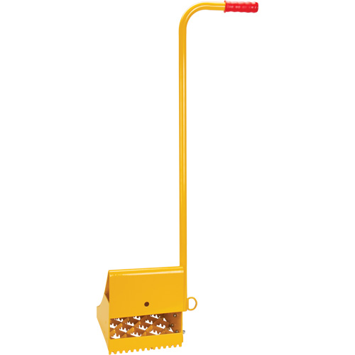 Ice Chock with Ergonomic Handle, Steel, Yellow, 8-1/16" W x 10-5/8" D x 8-13/16" H Duraquip Inc