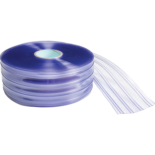 Ribbed Strip Curtain, 164' x 8" x 0.08" Duraquip Inc