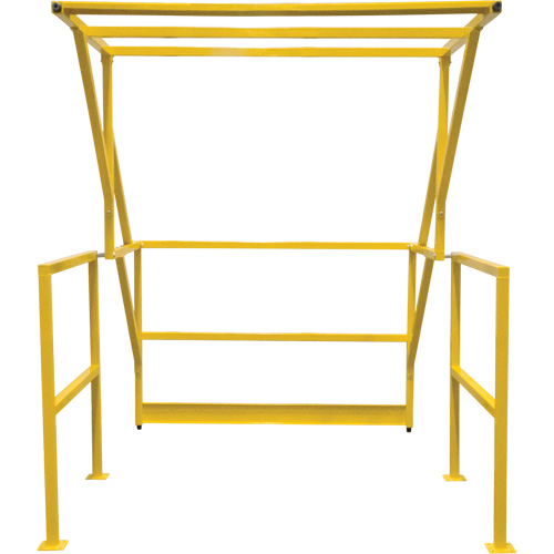 Mezzanine Safety Gate, 70" L x 77" H, 78" Raised, Yellow Duraquip Inc