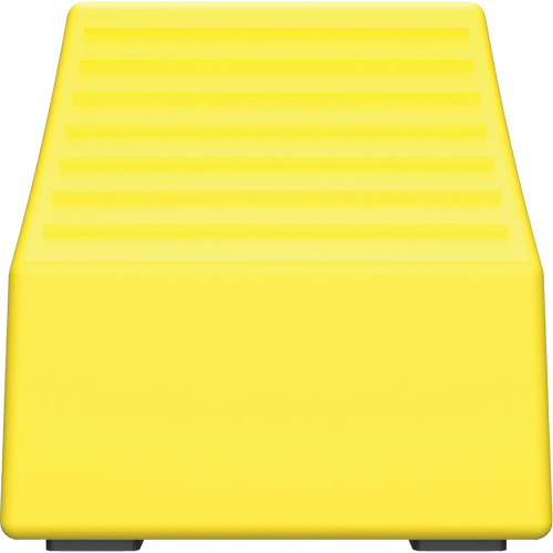 Cale de roue ultra-robuste pour l'exploitation mini&egrave;re Checkers Safety, PEHD, Jaune, 14-1/2" la x 17-1/2" p x 16" h Duraquip Inc