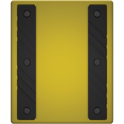 Checkers Safety Heavy-Duty Ultra Class Mining Wheel Chock without Bracket, HDPE, Yellow, 14-1/2" W x 17-1/2" D x 16" H Duraquip Inc