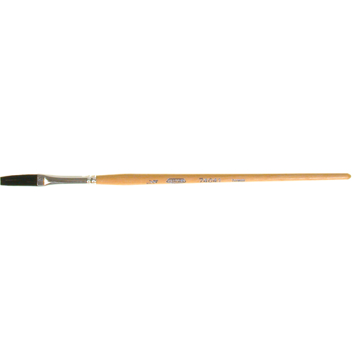 Pinceau une passe, Largeur de la brosse de 1/4", Soie de bœuf, Manche &agrave; Bois Duraquip Inc
