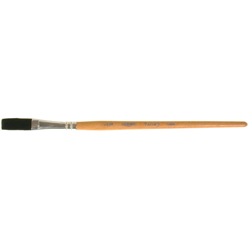 Pinceau une passe, Largeur de la brosse de 3/8", Soie de bœuf, Manche &agrave; Bois Duraquip Inc