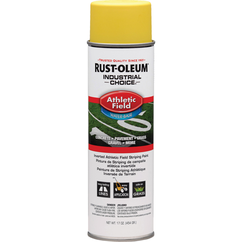 Industrial Choice&reg; AF1600 Athletic Field Striping Paint, Yellow, 17 oz., Aerosol Can Duraquip Inc