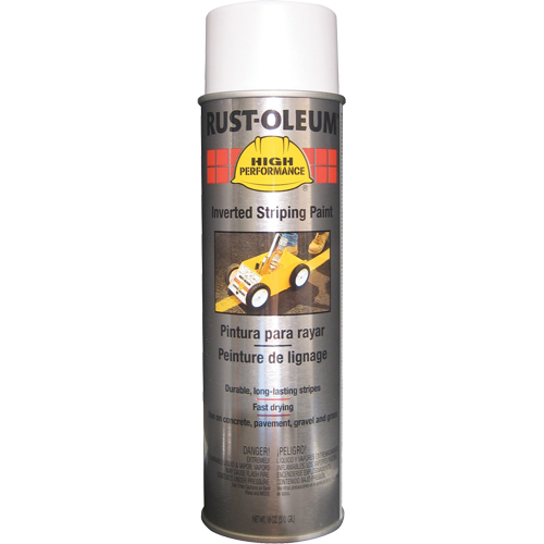 Peinture de traçage en a&eacute;rosol syst&egrave;me 2300 haute performance applicable en position invers&eacute;e, Blanc, 18 oz, Canette a&eacute;rosol Duraquip Inc