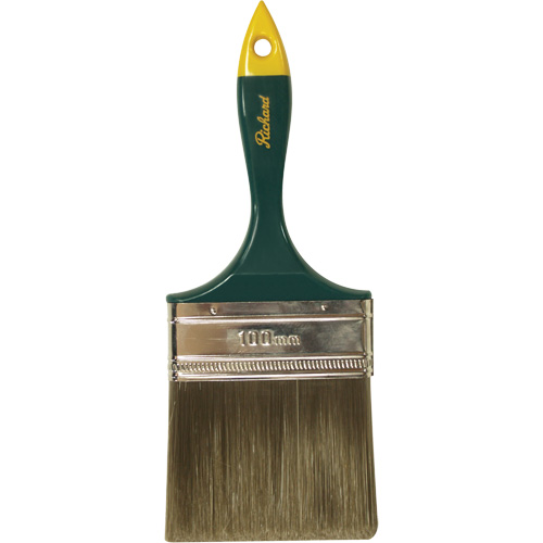 Premier Series Paint Brush, Polyester, Plastic Handle, 4" Width Duraquip Inc