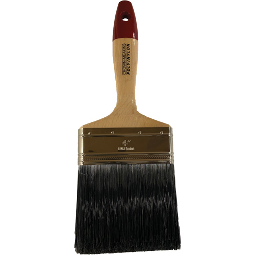 Paint Brush, Poly/Nylon, Wood Handle, 4" Width Duraquip Inc