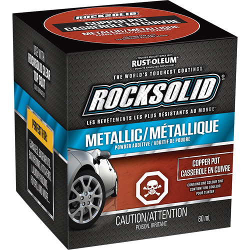 RockSolid&reg; Metallic Powder Additive, 60 mL, Bottle, Copper Pot Duraquip Inc