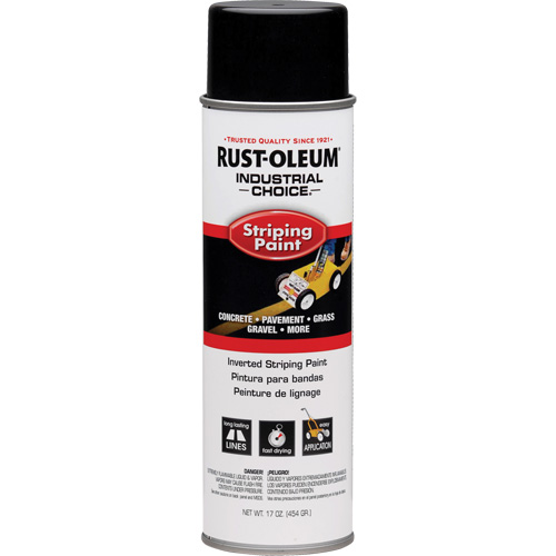 S1600 System Inverted Striping Paint, Black, Aerosol Can Duraquip Inc