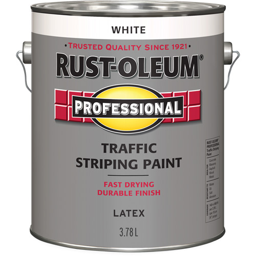 Traffic Striping Paint, White, 3.78 L, Jug Duraquip Inc