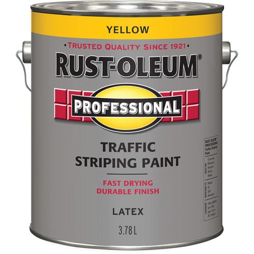 Traffic Striping Paint, Yellow, 3.78 L, Jug Duraquip Inc