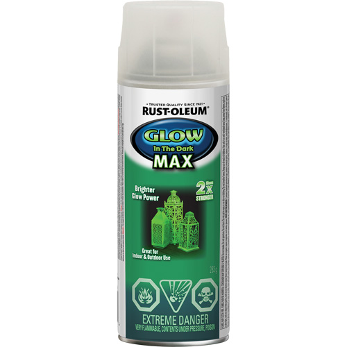 Specialty Glow-in-the-Dark Max Paint, Aerosol Can, Clear Duraquip Inc