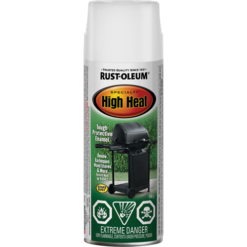 Peinture &eacute;mail en a&eacute;rosol haute temp&eacute;rature Sp&eacute;cialit&eacute;, Canette a&eacute;rosol, Blanc Duraquip Inc