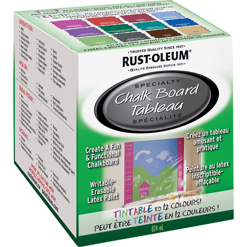 Specialty Chalk Board Paint, 824 ml, Kit, Tint Base Duraquip Inc