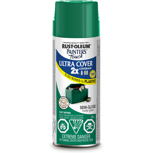 Painter's Touch&reg; Ultra Cover Paint, Hunter Green, Semi-Gloss, Aerosol Can Duraquip Inc