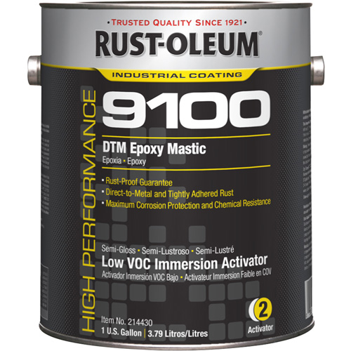 Activateur (250 COV) pour l'immersion du mastic &eacute;poxydique DTM du syst&egrave;me 9100, Gallon Duraquip Inc