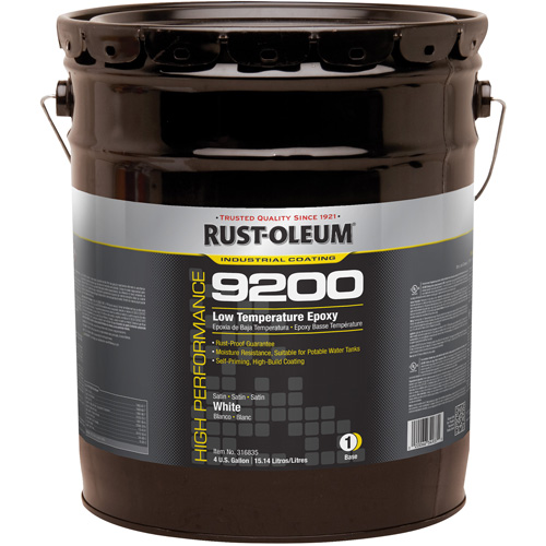 9200 System Low Temperature Epoxy Base, White, 4 gal., Pail Duraquip Inc