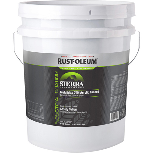&eacute;mail acrylique DTM Sierra Performance MetalMax Plus, 5 gal., Seau, Jaune Duraquip Inc