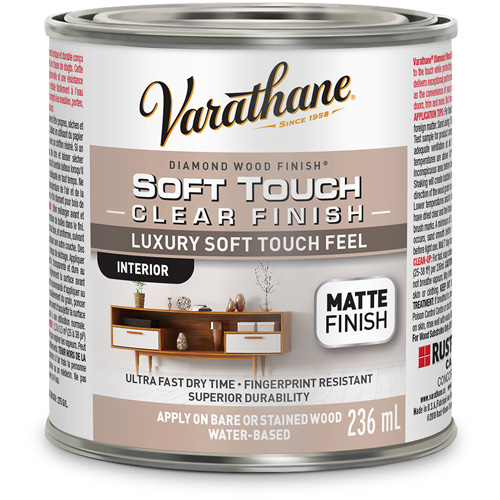 Varathane&reg; Diamond Wood Finish&reg; Coating, 236 ml, Clear, Matte Duraquip Inc