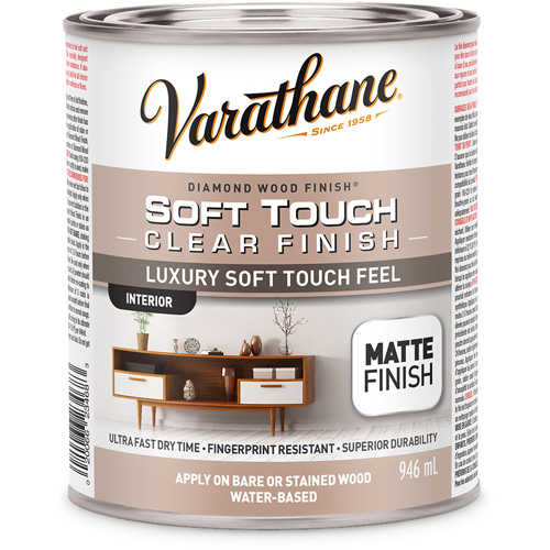 Rev&ecirc;tement &agrave; fini diamant pour bois Varathane, 946 ml, Transparent, Mat Duraquip Inc