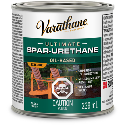 Fini diamant pour bois Varathane ext&eacute;rieur, 236 ml, Transparent, Brillant Duraquip Inc