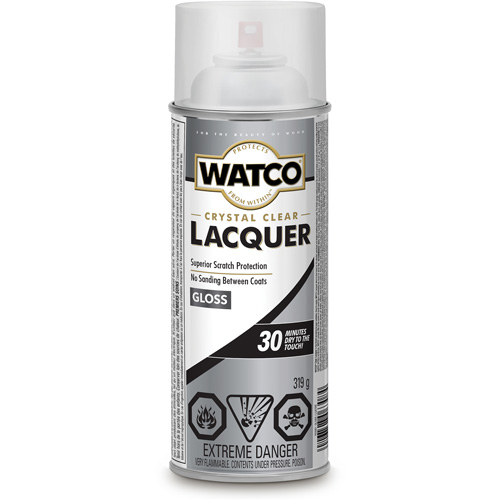 Watco&reg; Lacquer Wood Finish, 319 g, Clear, Gloss Duraquip Inc