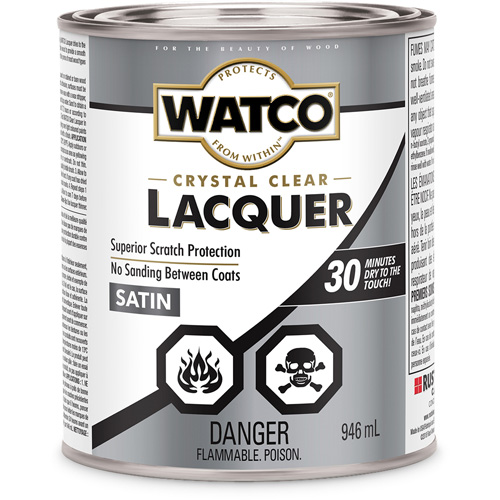 Laque pour bois Watco, 946 ml, Transparent, Satin Duraquip Inc