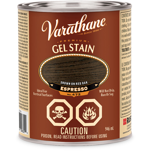 Varathane&reg; Premium Gel Stain, 946 ml, Espresso Duraquip Inc