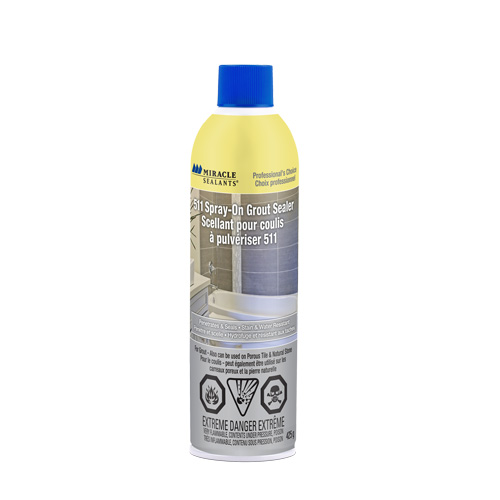 Miracle Sealants&reg; 511 Spray-On Grout Sealer, Aerosol Can Duraquip Inc