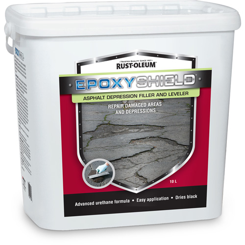 EpoxyShield&reg; Asphalt Depression Filler & Leveler, Pail, Black Duraquip Inc
