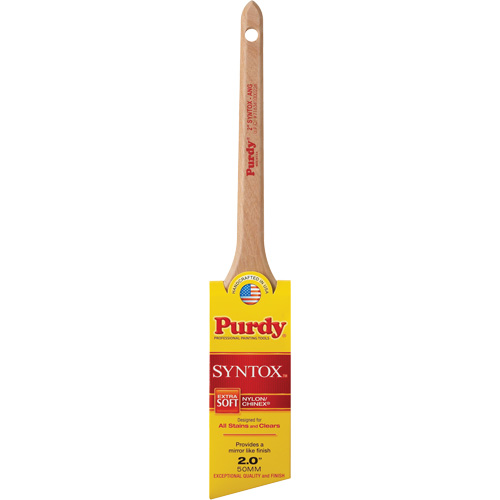 Syntox Angular Brush, Synthetic, Wood Handle, 2" Width Duraquip Inc