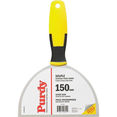 Couteau &agrave; joints flexible pour entrepreneur, Lame Acier &agrave; haute teneur en carbone, Largeur 6", Manche Plastique Duraquip Inc