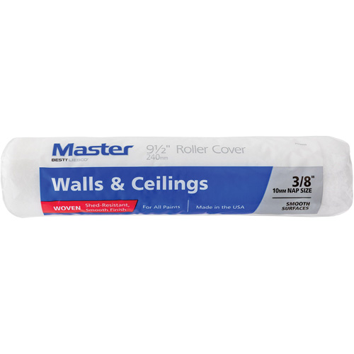 Master Woven Roller Cover, 10 mm (3/8") Nap, 240 mm (9-1/2") L Duraquip Inc