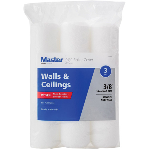 Master Woven Roller Cover, 10 mm (3/8") Nap, 240 mm (9-1/2") L Duraquip Inc
