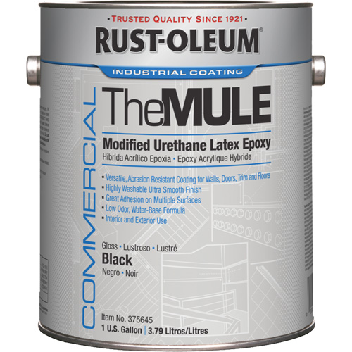 &eacute;poxy en latex d'ur&eacute;thane modifi&eacute;, Noir, Gallon Duraquip Inc