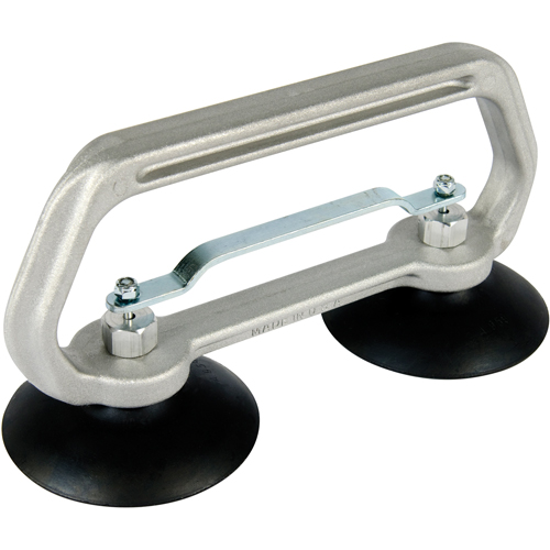 Appareils &agrave; ventouses - Ventouse double industrielle, 50 lb Capacit&eacute;, 4", Barre &agrave; tirer, 10" Longueur de la manche Duraquip Inc
