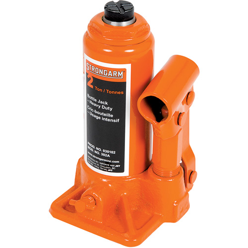 302A Cric-bouteille, 2 tonnes, Hydraulique &agrave; main, 12-1/2" Hauteur &eacute;lev&eacute;e Duraquip Inc