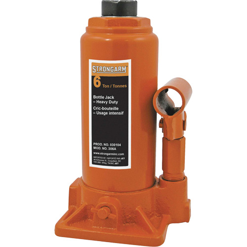 306A Cric-bouteille, 6 tonne(s), 16" Hauteur &eacute;lev&eacute;e Duraquip Inc