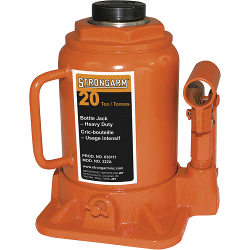 322A Cric-bouteille, 20 tonne(s), 14-3/4" Hauteur &eacute;lev&eacute;e Duraquip Inc