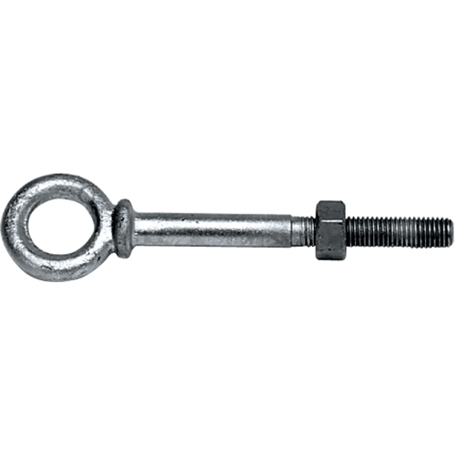 Eye Bolts, 3/8" Dia., 2-1/2" L, Galvanized, 1200 lbs. (0.6 tons) Capacity Duraquip Inc