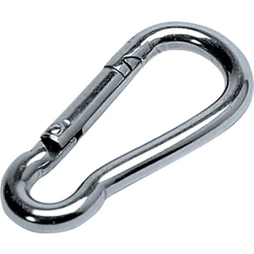 Mousqueton zingu&eacute;, 200 lb (0,1 tonne) Charge d'utilisation max., 1/8" Taille, 1/4" Oeil Duraquip Inc