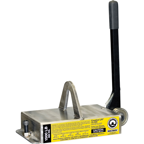 Creative Lift&reg; Magnets, 1500 lbs. (0.75 tons) Holding Cap., 14-3/4" L x 7-1/4" W x 6-3/4" H Duraquip Inc